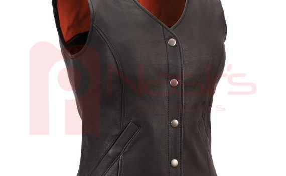 Women Leather Vest