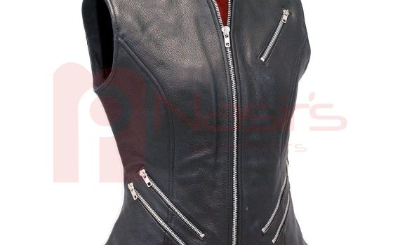 Women Leather Vest