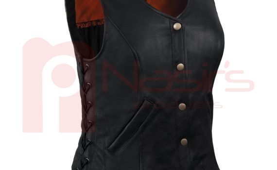 Women Leather Vest