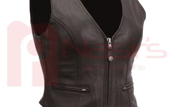 Women Leather Vest